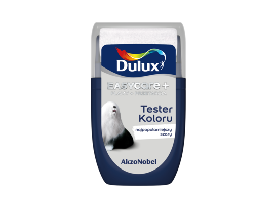 Farba tytanowa Dulux EasyCare+ Plamy+Przetarcia Najpopularniejszy Szary 0,03 l