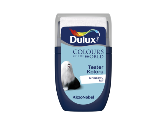 Farba lateksowa Dulux Kolory Świata tester – turkusowy klif