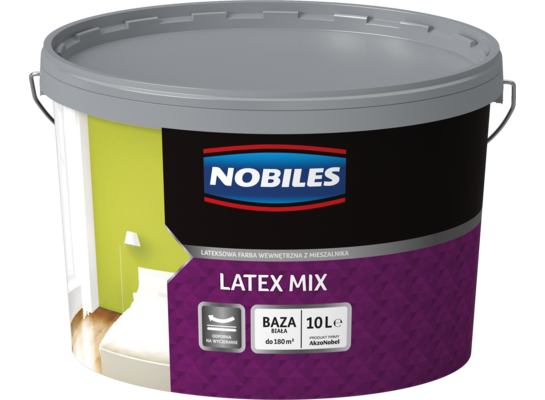 Farba lateksowa Nobiles Latex Mix 10 l - Baza biała