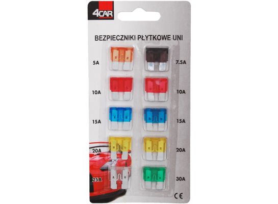 Bezpieczniki samochodowe płytkowe UNI 4Car