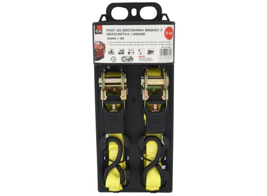 Pasy z grzechotką+hak HD 2 sztuki TÜV-GS 4Car