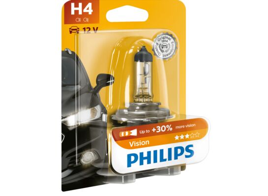 Żarówka samochodowa H4 12V Vision (blister) PHILIPS