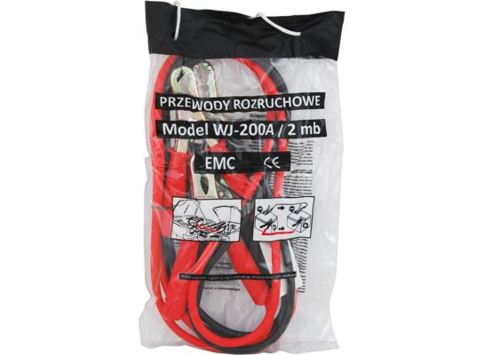 Przewody rozruchowe 200 A 2 m certyfikat CE