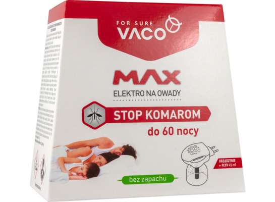 Urządzenie owadobójcze + płyn 45 ml VACO
