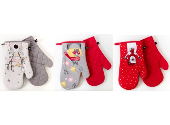 Komplet rękawic kuchennych Winter Joy 19 x 30 cm