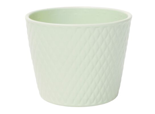 Osłonka ceramiczna Harlekin pistacja 12 cm Cermax