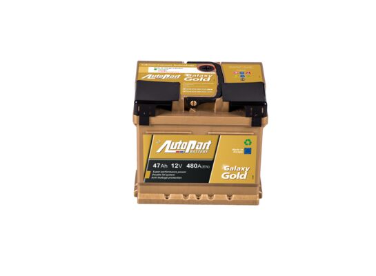 Akumulator rozruchowy, 47 Ah/12 V prawy SB Galaxy GOLD
