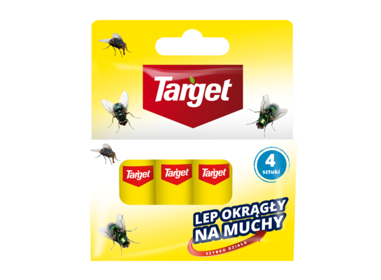 Lep na muchy okrągły 4 sztuki Target