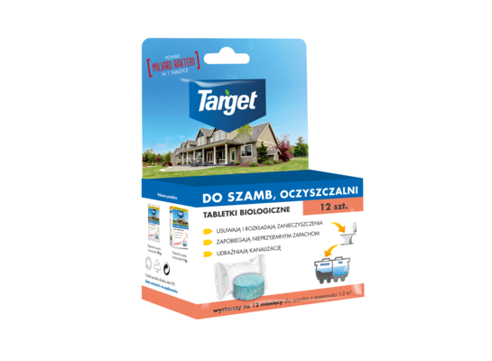 Tabletki biologiczne do szamb i oczyszczalni 12 sztuk Target