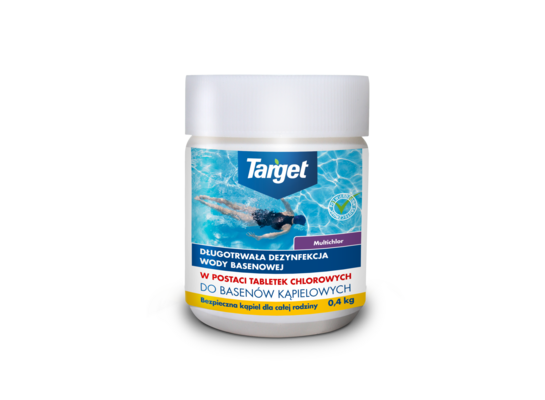 Tabletki Multichlor zwalcza glony i dezynfekuje wodę basenową 0,4 kg