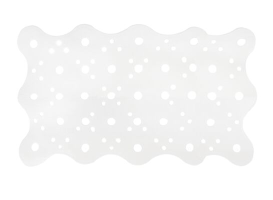 Mata łazienkowa biała 40 x 68 cm