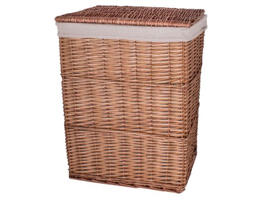 Kosz na pranie brązowy 35 x 45 x 60 cm