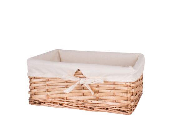 Koszyk wiklinowy brązowy 25 x 35 x 15 cm