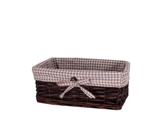 Koszyk wiklinowy brązowy 20 x 30 x 12 cm