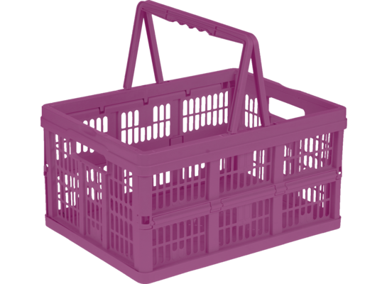 Koszyk na zakupy emma składany 18,5 l fioletowy
