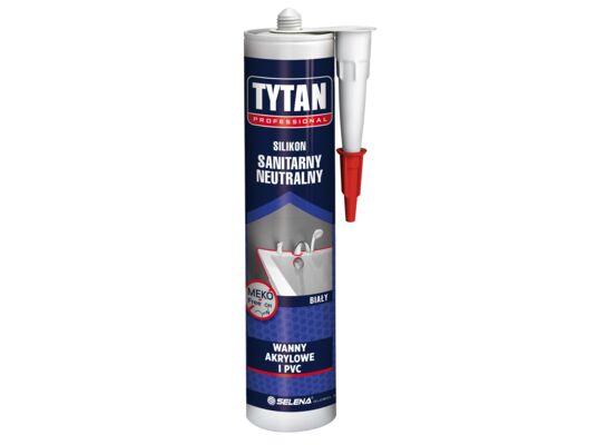 Silikon neutralny sanitarny do wanien biały 280 ml TYTAN PROFESSIONAL
