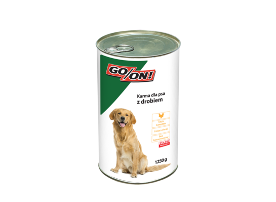 Karma mokra dla psów 1250 g z drobiem GO/ON!