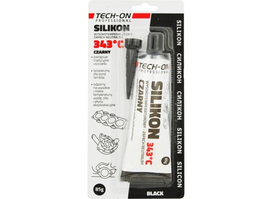 Silikon czarny do 343°C 85g TECH-ON