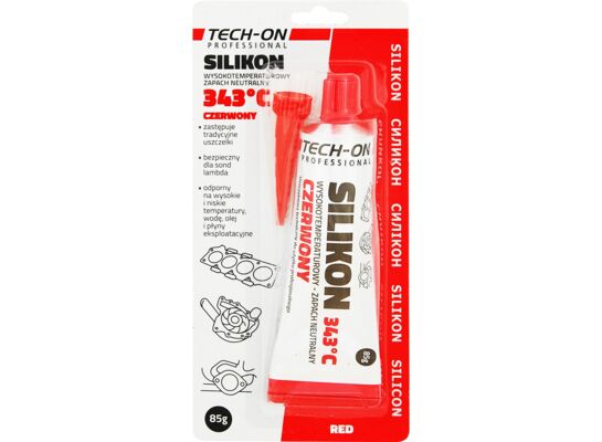 Silikon czerwony do 343°C 85g TECH-ON
