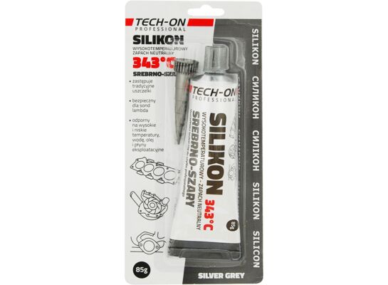 Silikon srebrno-szary do 343°C 85g TECH-ON