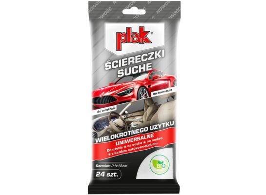 Ściereczki suche MAXI 25x22cm (24 szt.) Plak