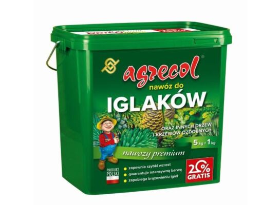 Nawóz do iglaków 5 kg + 1 kg gratis Agrecol