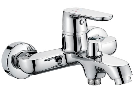 Bateria wannowa ścienna DIMA bez zestawu natryskowego chrom