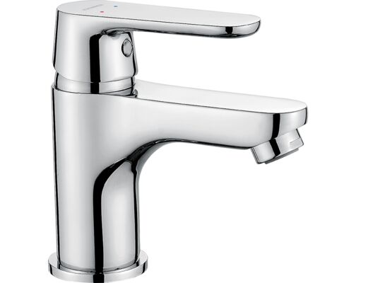 Bateria umywalkowa stojąca DIMA z korkiem chrom