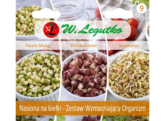 Kolekcja nasiona na kiełki zestaw wzmacniający organizm