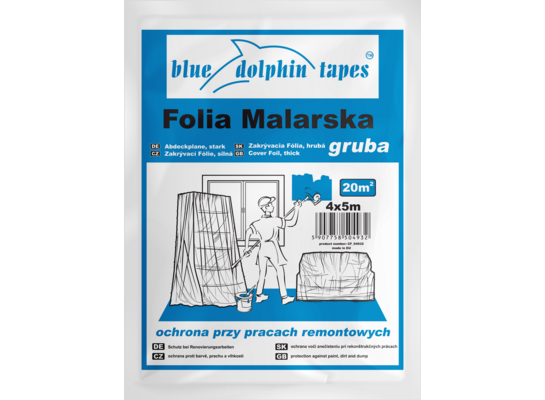 Folia GRUBA 4 x 5 m Blue Dolphin