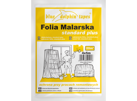 Folia STANDARD PLUS 4 x 5 m Blue Dolphin