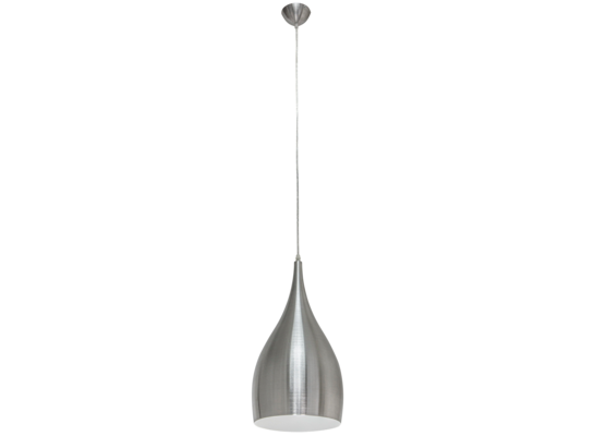 Lampa wisząca 1-płomienna E27 aluminium biała 8122/1