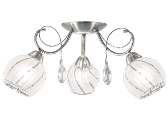 Oprawa oświetleniowa 3-płomienna E27 tytan 8977/3