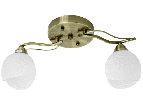 Oprawa oświetleniowa 2-płomienna E27 mosiądz 6896/2