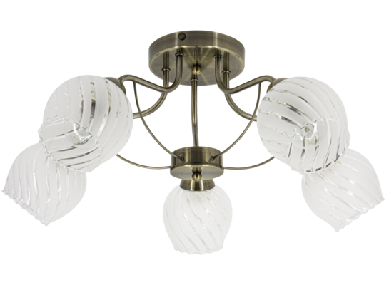 Oprawa oświetleniowa 5-płomienna E27 mosiądz 8979/5