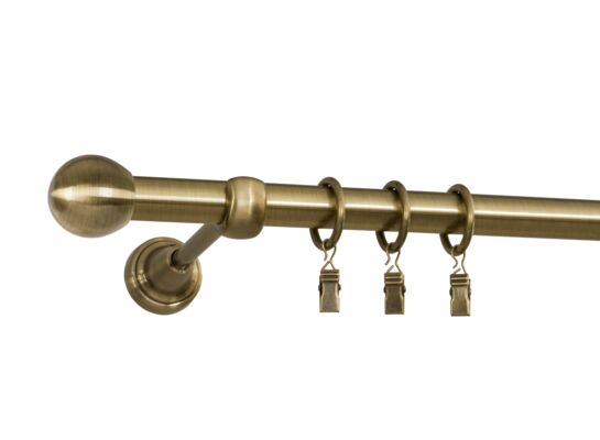 Karnisz pojedynczy 19 mm Ballo 200 cm stare złoto Bojanek