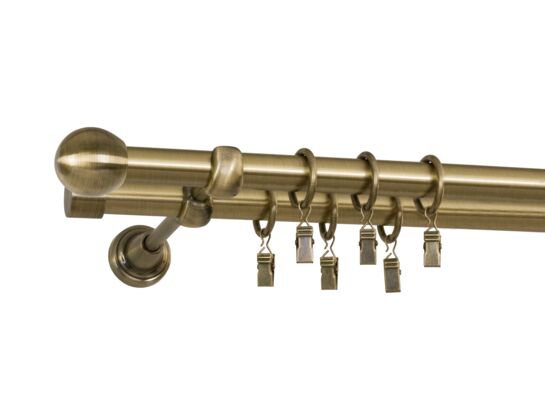 Karnisz podwójny 19/19 mm Ballo 240 cm stare złoto Bojanek