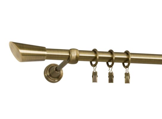 Karnisz pojedynczy 19 mm Skorpio 160 cm stare złoto Bojanek