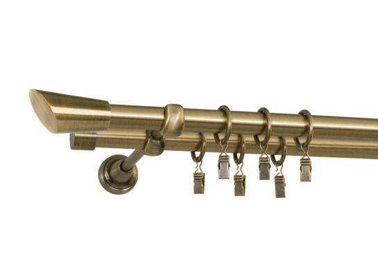 Karnisz podwójny 19/19 mm Skorpio 160 cm stare złoto Bojanek