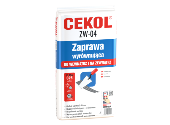 Zaprawa wyrównująca ZW-04 22 kg CEKOL