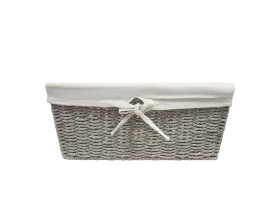 Koszyk łazienkowy Nice szary 41 x 25 x 16 cm