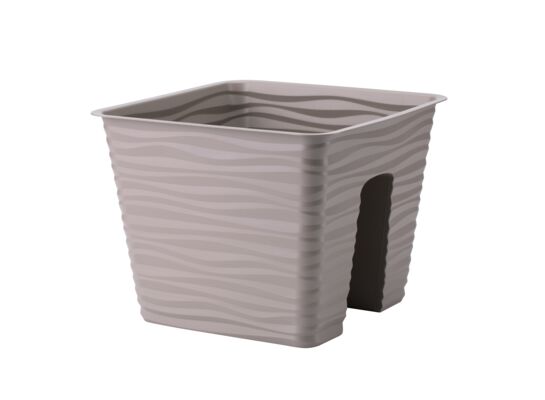 Donica balustradowa Sahara 27 cm szaro-beżowa