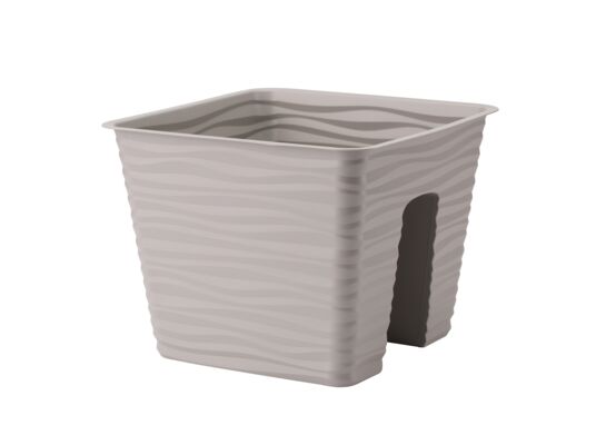 Donica balustradowa Sahara 27 cm jasnoszara
