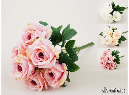 Róża bukiet 45 cm 7 sztuk