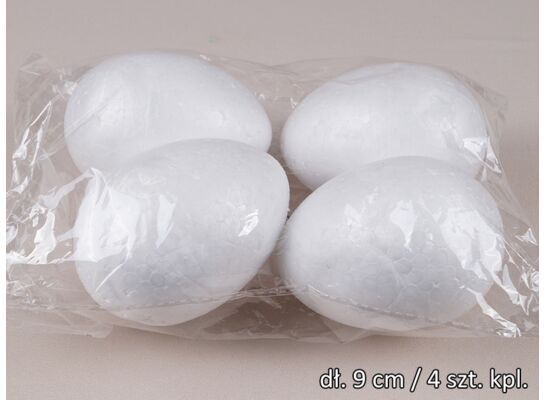 Jajko styropian 9 cm 4 sztuki