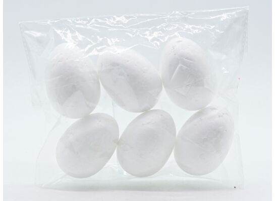 Jajko styropian 6 sztuk