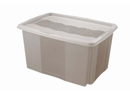 Skrzynka obrotowa z pokrywą 45 l miejski szary emil&emilia keeeper