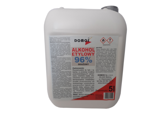 Alkohol etylowy 96% całkowicie skażony 5 litrów SANIT