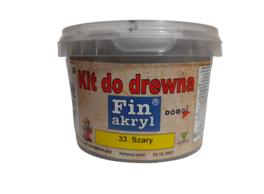 Kit do drewna 1 kg Szary FINAKRYL
