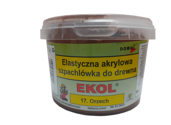 Elastyczna szpachlówka do drewna 1 kg Orzech EKOL